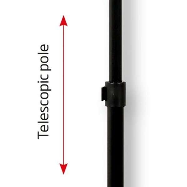 Infostand Telescopic Black A3