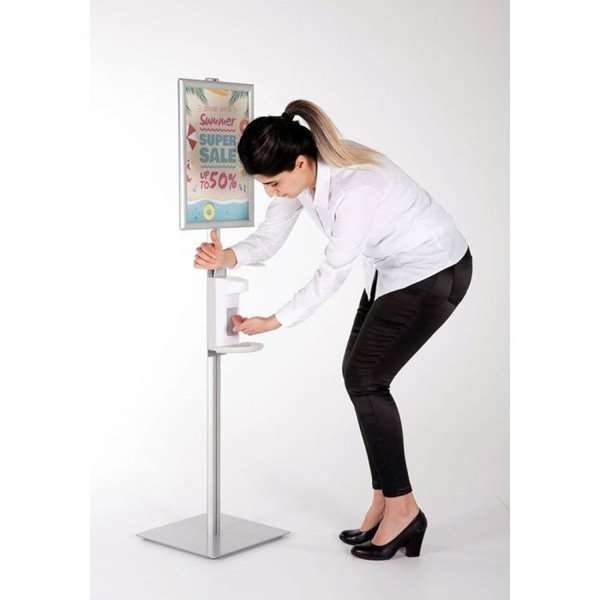 Handspritställ med sprithållare och A4 snäppram