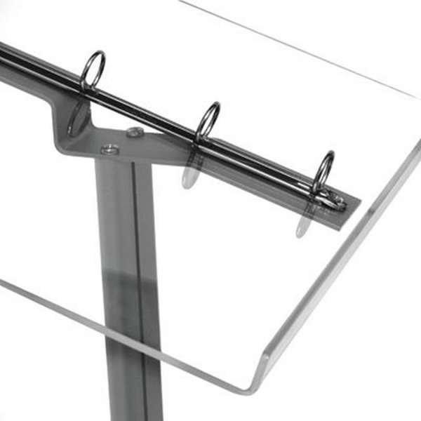 Flick Menu-stativ horisontellt - A4 Lövstöd - 21x29,7 cm - silver