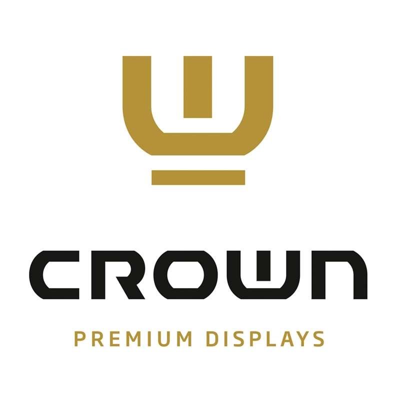 Crown LED Out box - Enkelsidig - Svart - 50x70cm