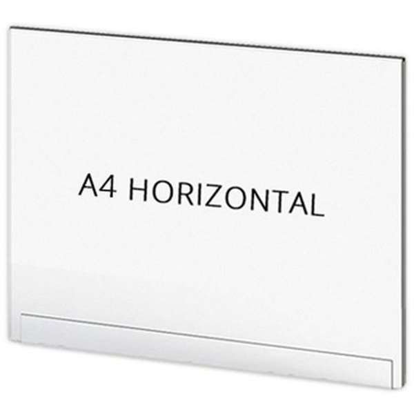 Akrylficka f&ouml;r Crowd forts. A4 horisontell