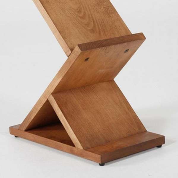 Broschyrhållare i trä Zig Zag, 5 x A4