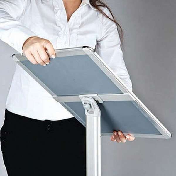 Expo Info stativ - A4 - silver