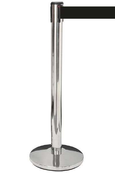 Silver Barrier stolpe - 1 Stativ med 3 meter svart band