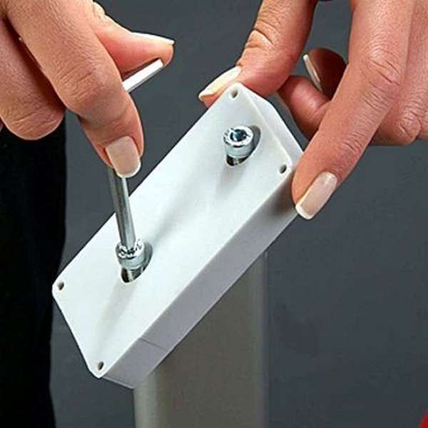 Expo Broschyrstativ horisontellt - A4 - 21x29,7 cm - silver