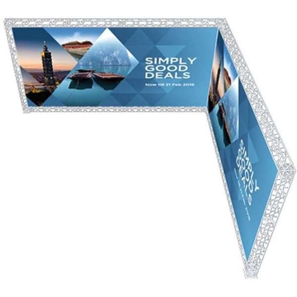 Crown Truss 15 L-form 5 x 5 m - vit