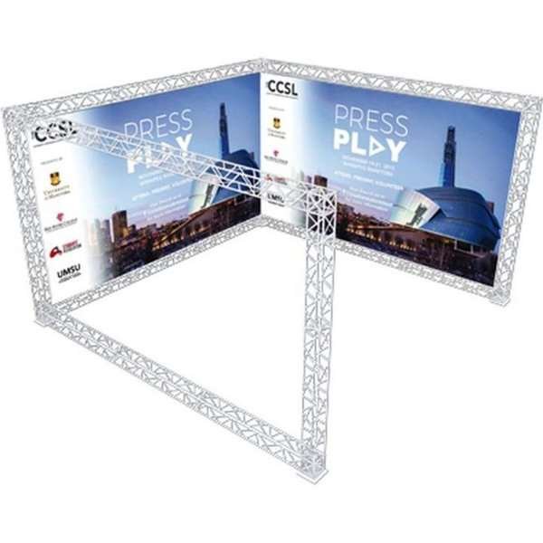 Crown Truss 15 U-form 4 x 4 m - vit