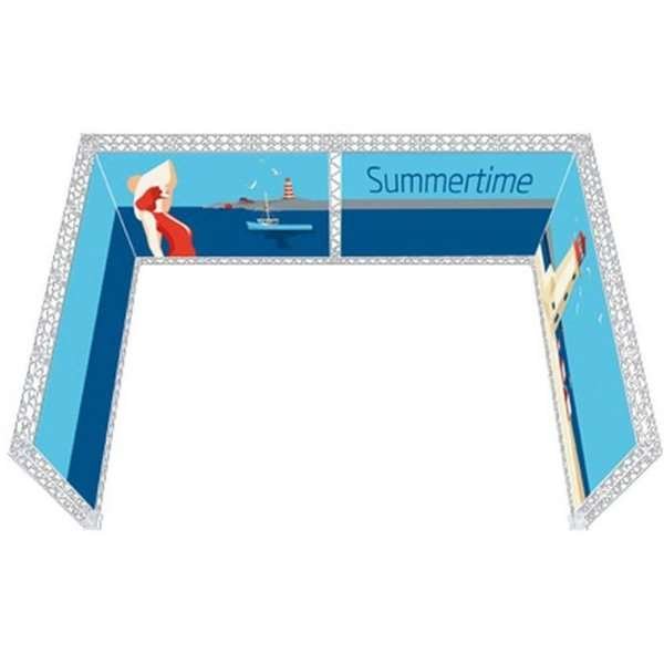 Crown Truss 15 U-form 4 x 6 m - vit