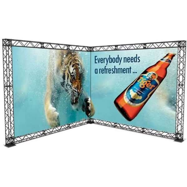 Crown Truss 15 L-Shape 3 x 3 m - svart