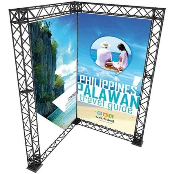 Crown Truss 15 hörnvägg - svart