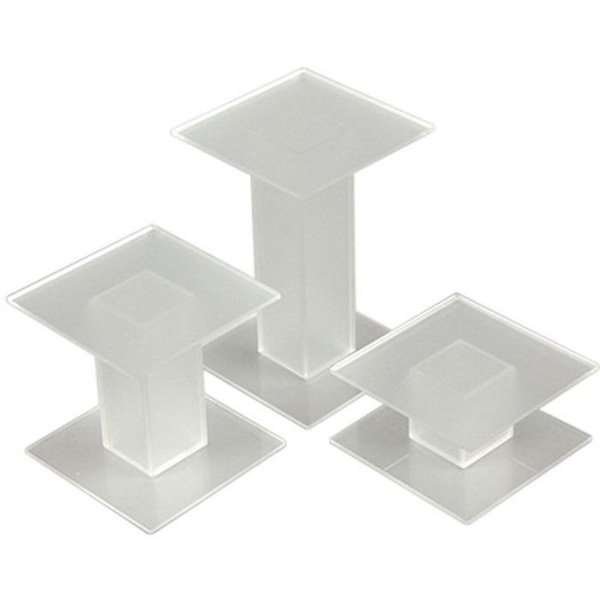 Presentationspodium - 3 Stk. - Matt Transparent