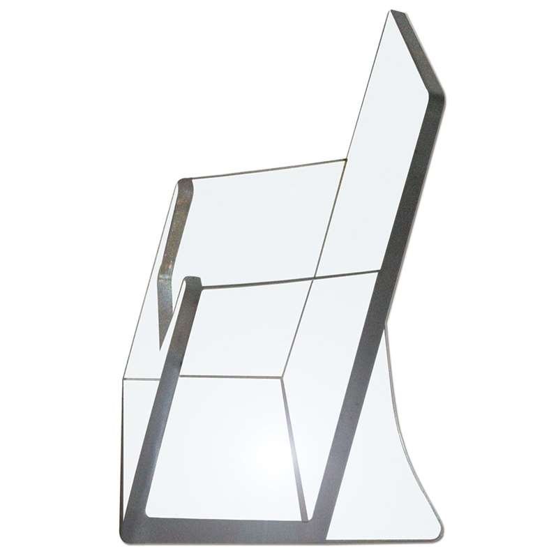 Visitkortshållare, horisontell, transparent