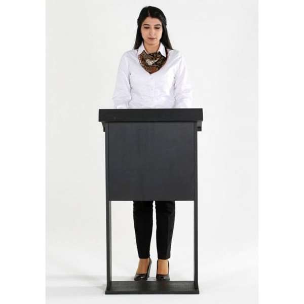 Wood Podium - Svart - Talerstol i sort