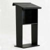 Wood Podium - Svart - Talerstol i sort #5