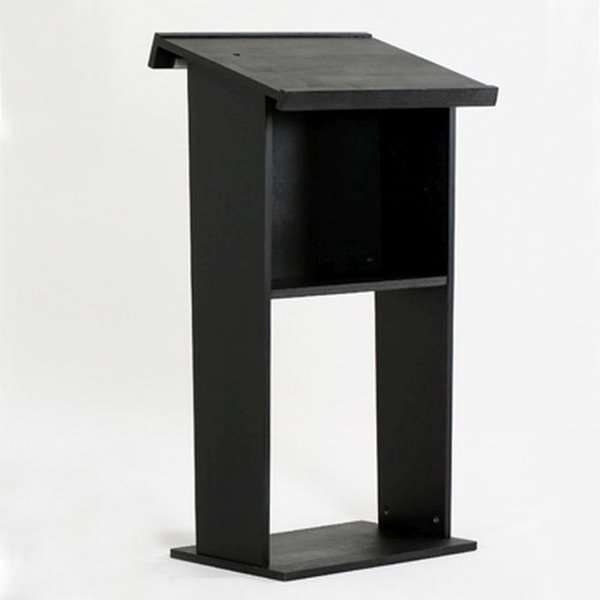 Wood Podium - Svart - Talerstol i sort