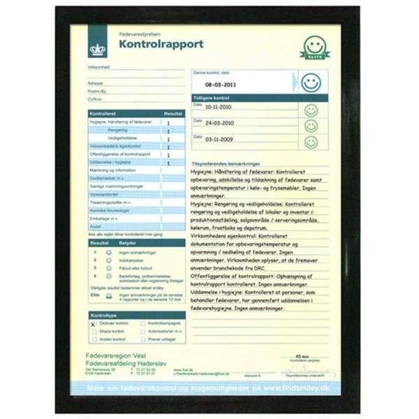 Fönsterram dubbelsidig - A4 - svart