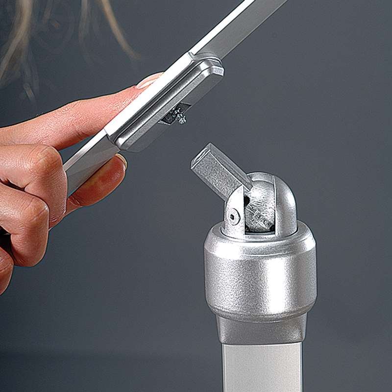 Flex Info stativ justerbart - A2 - silver