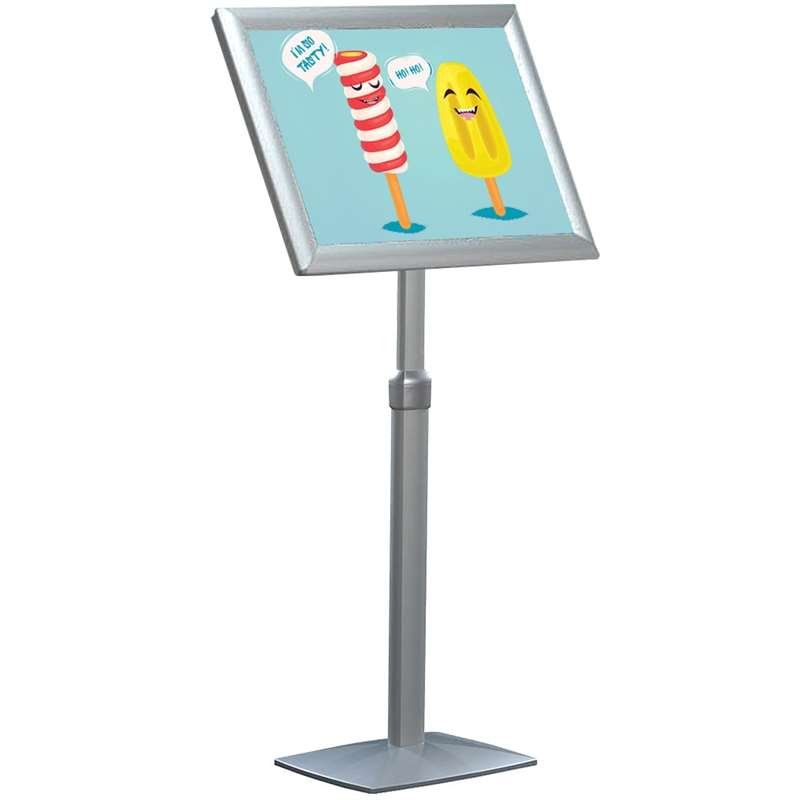 Flex Info stativ justerbart - A2 - silver