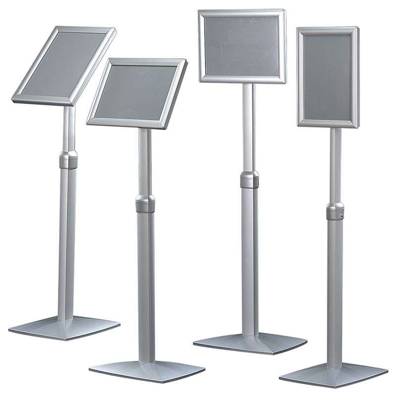 Flex Info stativ justerbart - A3 - silver