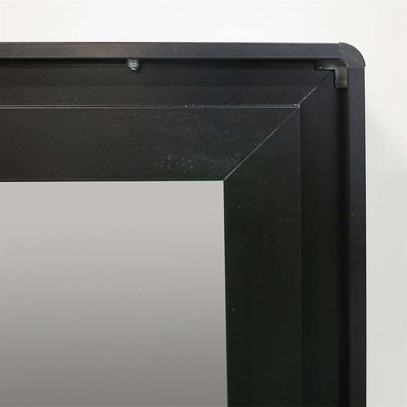 Sort Infobox Magnetisk med lås - 4xA4 - sort