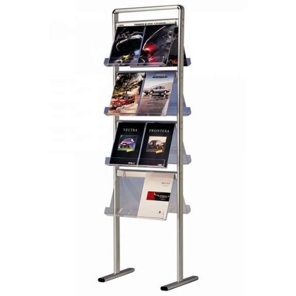 Info Line Midi Broschyrstativ dubbelsidig - 16xA4 - 21x29,7 cm