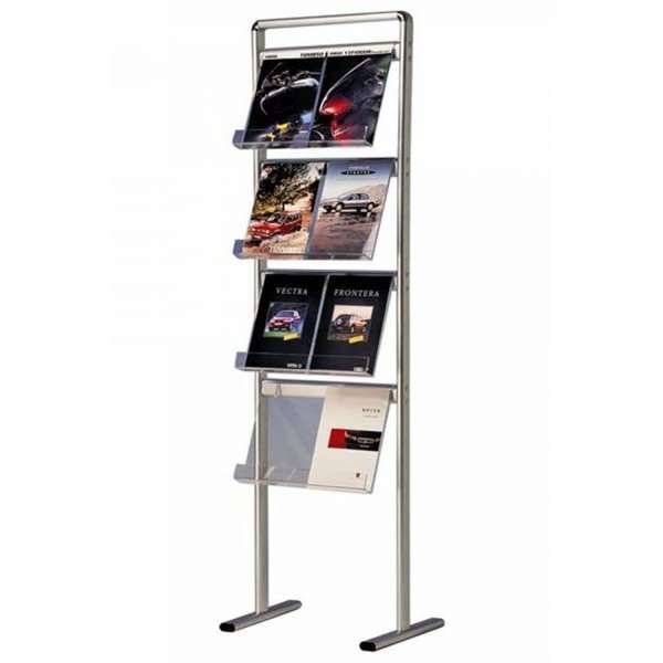 Info Line Midi Broschyrstativ enkelsidig - 8xA4 - 21x29,7 cm
