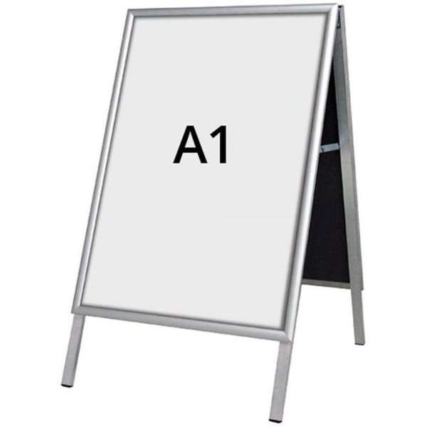 Alu-Line Budget Gatupratare , f&ouml;r inomhusbruk - A1 - silver