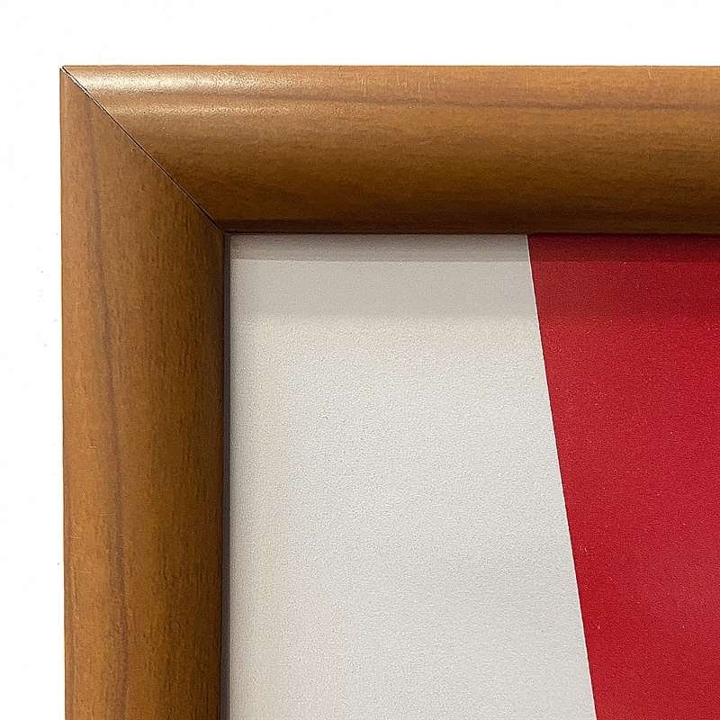 Alu snäppramar med trälook, 25 mm profil, 50 x 70 cm