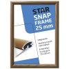 Alu snäppramar med trälook, 25 mm profil, 50 x 70 cm #1
