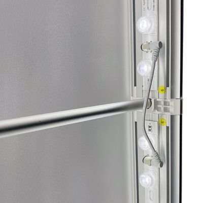 LED -Tex Light stand display dubbelsidig 85x200cm