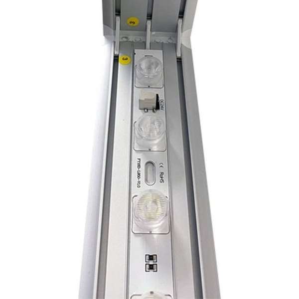 LED -Tex Light stand display dubbelsidig 100 x 200 cm