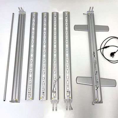 LED -Tex Light stand display dubbelsidig 85x200cm