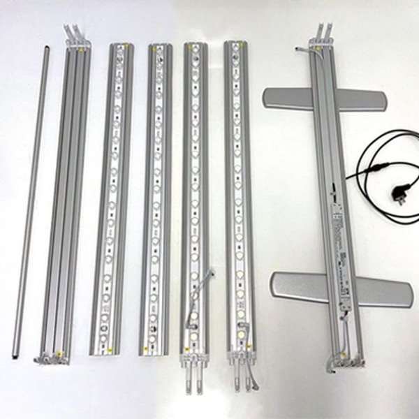 LED -Tex Light stand display dubbelsidig 100 x 200 cm