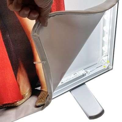 LED -Tex Light stand display dubbelsidig 85x200cm
