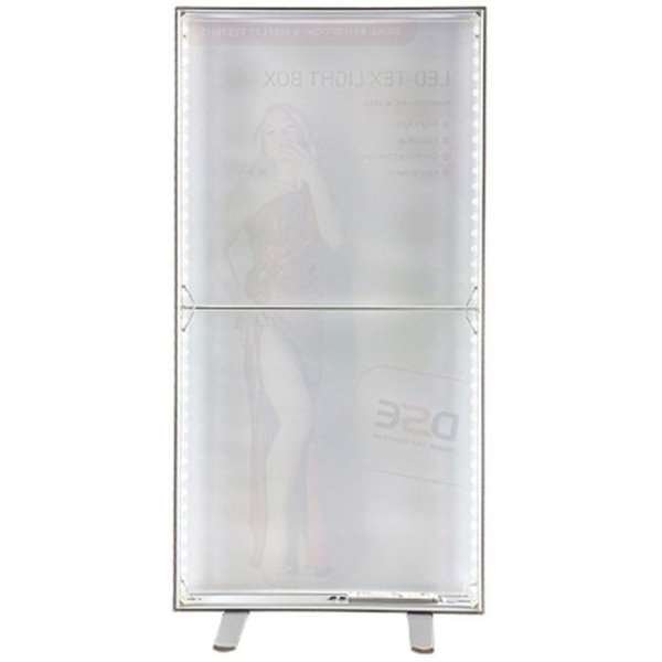 LED -Tex Light stand display dubbelsidig 100 x 200 cm