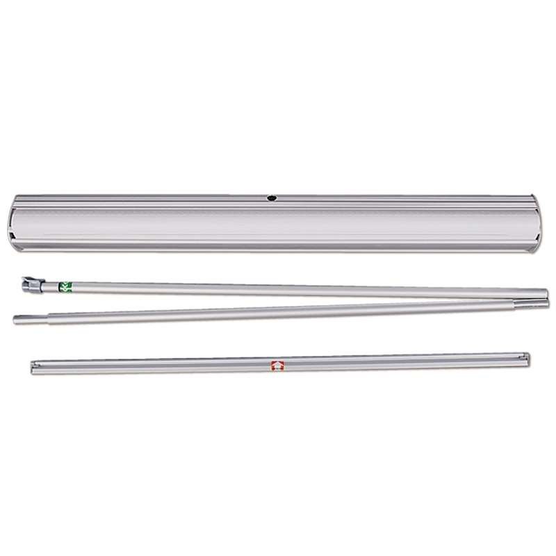 Euro Roll-up enkelsidig kassett, 85x220 cm - silver