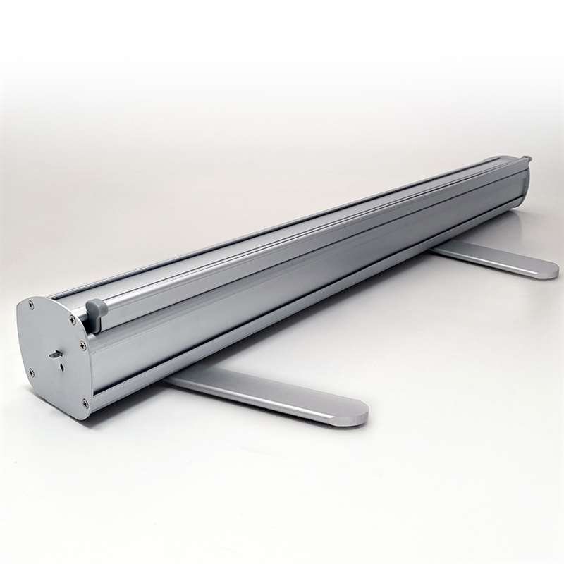 Euro Roll-up enkelsidig kassett, 85x220 cm - silver