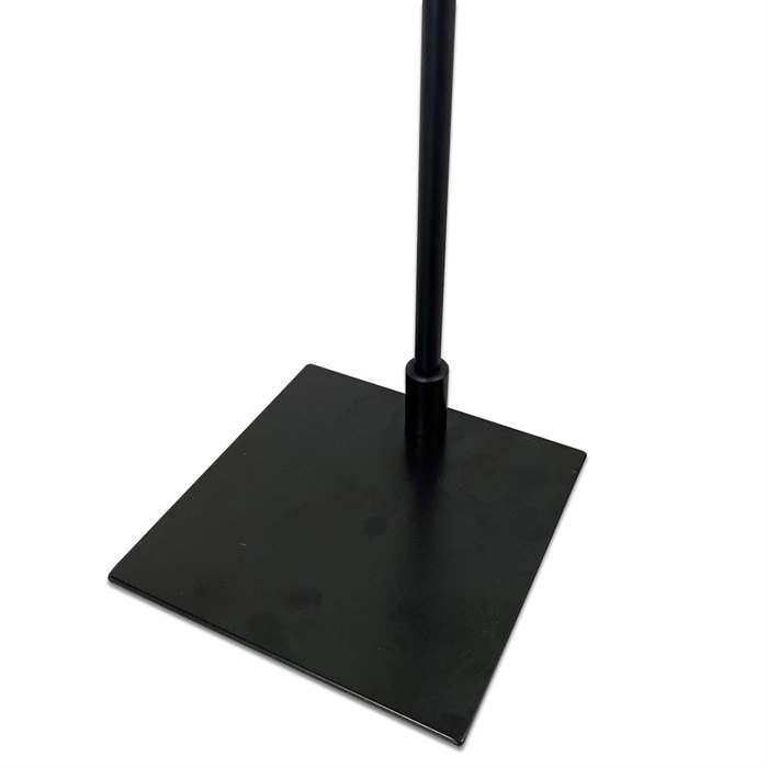 Design Stand, bord skilt med akrylholder horisontal A5, sort, XX cm høj - komplet sæt - stykliste