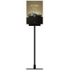 Design Stand, bord skilt med akrylholder horisontal A5, sort, XX cm høj - komplet sæt - stykliste #2
