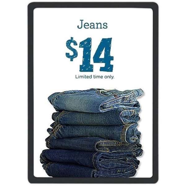 Flex Plastprisram dubbelsidig - A3 - svart