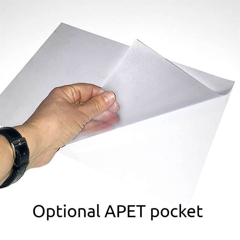 Flex Stander med sort plastramme, A5