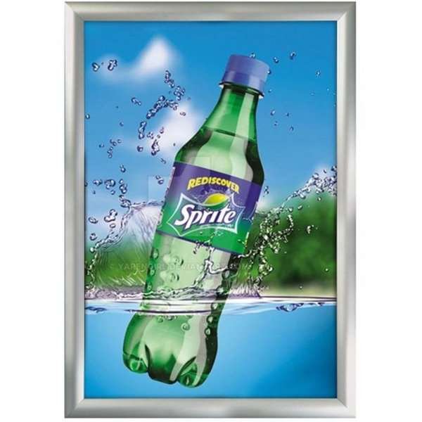 Alu sn&auml;ppramar - 45 mm - 100x140 cm - silver