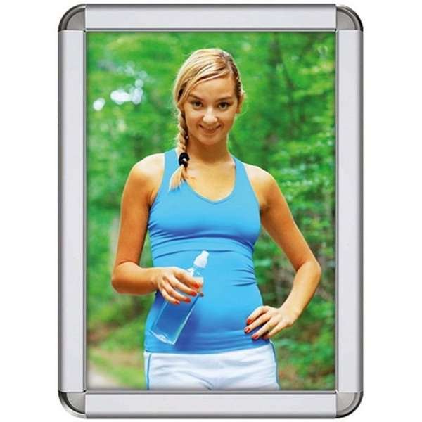Alu snäppramar Rondo - 32 mm - 70x100 cm - silver