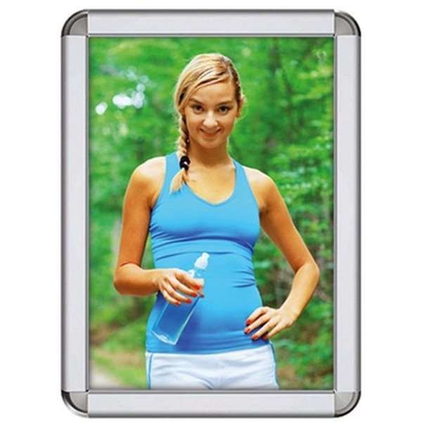Alu snäppramar Rondo - 32 mm - 50x70 cm - silver
