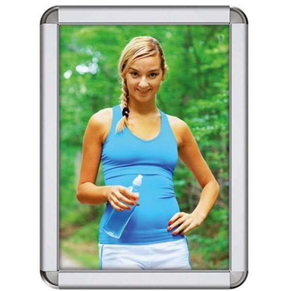 Alu snäppramar Rondo - 32 mm - 50x70 cm - silver