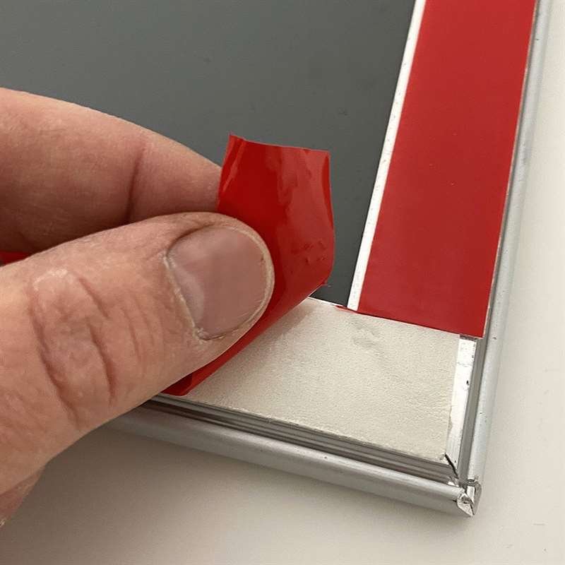 snäppramar Fast-Fix, alu/silver, 25 mm, A4