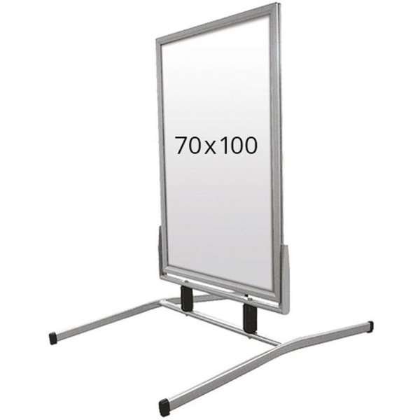 Wind-Line Basic Trottoarpratare - 70x100 cm - silver