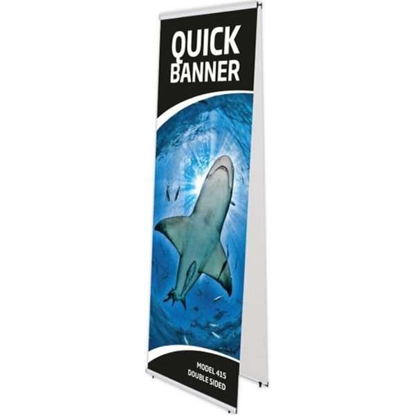 Quick Banner Dubbelsidig utan banderoll och tryck - 60x200cm