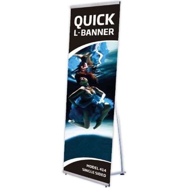 Quick L-Banner Enkelsidig utan banderoll och tryck - 80x200cm