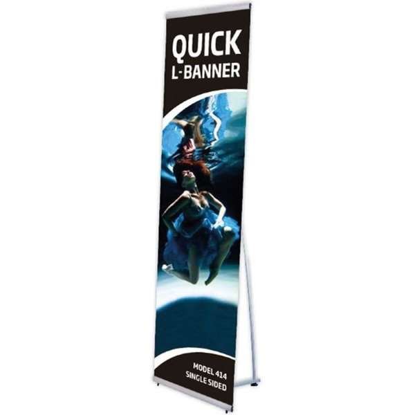 Quick L-Banner Enkelsidig - utan banner rog print 50x200cm